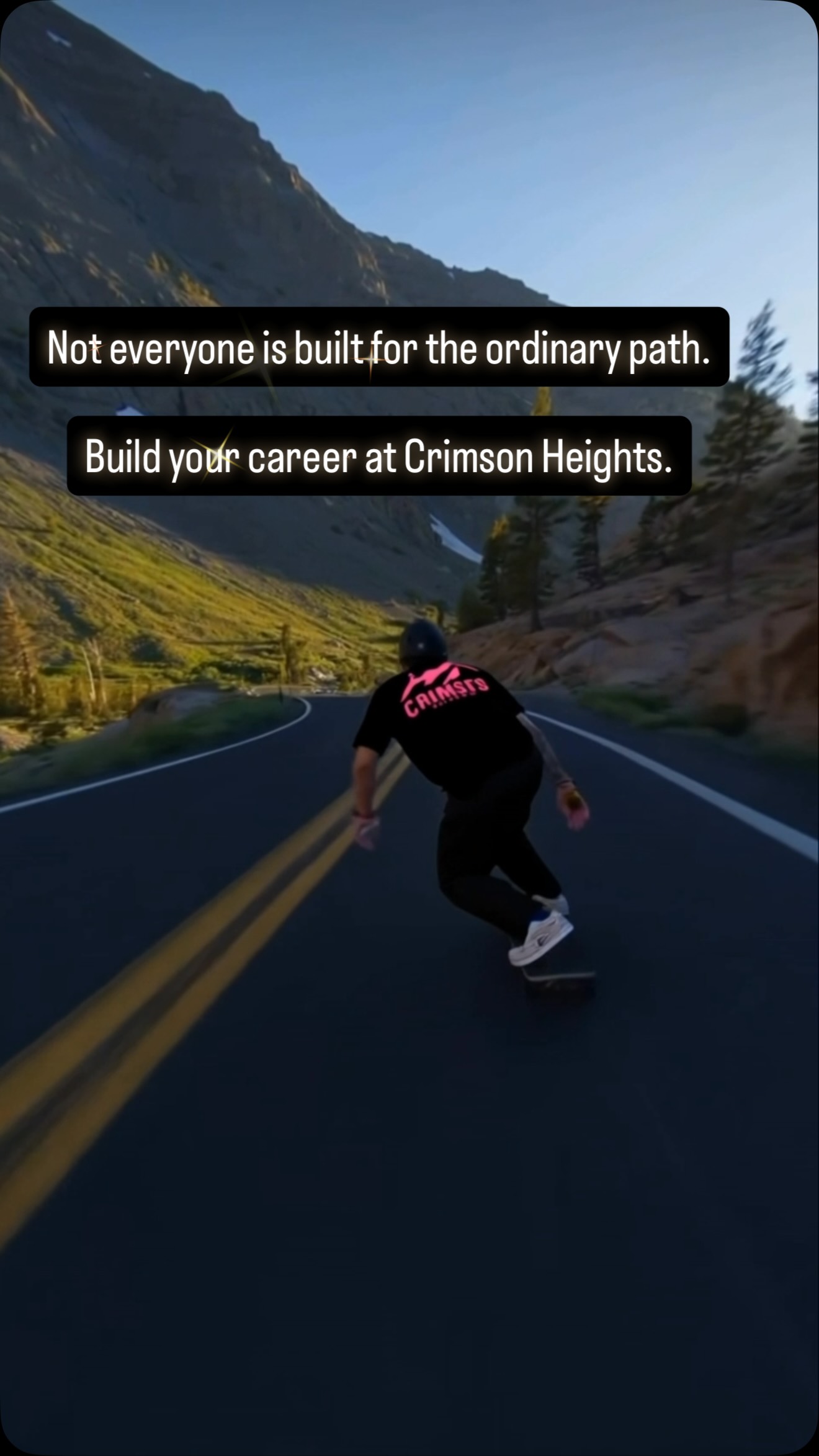 Not everyone is built for the ordinary path. Build your career at Crimson Heights.