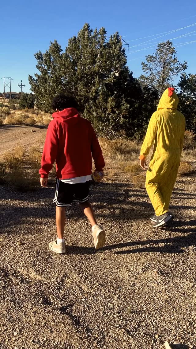 We get outside. We explore. We slow down. Together. (Yes, that’s a chicken cost…